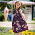 Girls Nightgowns, Eiffel Tower flower pink Pajamas for Girls, Soft