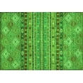thumbnail image 1 of Ahgly Company Machine Washable Indoor Rectangle Abstract Green Modern Area Rugs, 4' x 6', 1 of 4