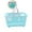 Blue, variant on Yoloke Small Shopping Basket Mini Plastic Grocery Baskets with Handles Retail Shopping Baskets Shower Baskets for Home Sundries Storage Party Favors Shopping Cart