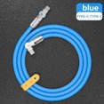thumbnail image 4 of Cable de Datos Mecánico de Doble Codo Giratorio de Tipo C A Tipo C de 180°. Cable de Carga Rápida y Transferencia de Datos para Tabletas y Portátiles de 1 M., 4 of 5