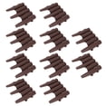 thumbnail image 1 of Staggered Short Fence, PP Brown Weatherproof Outdoor Landscape Edging Easy To Install  For Garden, 1 of 8