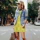 thumbnail image 4 of Fotbe Gold Pineapple Vestido de Verano sin Mangas para Mujer – Vestido Midi Línea A, Estilo Camiseta Floral, Vestido Playero Casual y Fluido, 4 of 7
