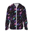 thumbnail image 1 of Balery Colorful Guitar Sudadera ligera de manga larga con capucha y protección solar UPF 50+ para hombre y mujer, ideal para pesca y running-3X-Large, 1 of 7
