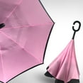 thumbnail image 3 of Upside Down Umbrella,Double Reverse Umbrella Fiber Reverse Umbrella Double Layer Inverted Umbrella Rapid Response, 3 of 3
