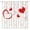Red, variant on Love Heart Shower Curtain Red Pink Heart Cute Fashion Woman Girls Romantic Valentine''s Day Modern Polyester Curtains Bathroom Decor with Hooks 70" Wx70 H