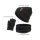 thumbnail image 4 of Juego de guantes de bufanda de gorro de invierno 3 en 1, forro interior de vellón cálido térmico de invierno, gorro de gorro de cuello cálido, guantes - Cáñamo entumecido SM SunniMix Sombrero Bufanda y Guantes, 4 of 5