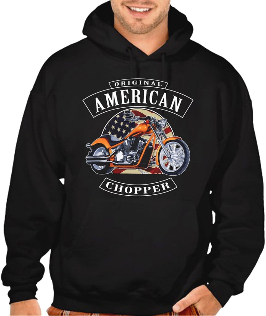 Men's Original American Chopper Black Pullover Hoodie Sweater 2XLarge