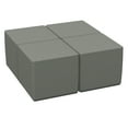 thumbnail image 1 of SoftZone® 18in Cube Ottoman Standard 4-Piece - Grey, 1 of 2