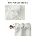 thumbnail image 6 of Summer Botanical 2 Panel Kitchen Curtains for Windows, Green Tropical Palm Leaves Watercolor Bathroom Privacy Curtain, Home Décor Window Treatment for Bedroom/Living Room 55"x45", 6 of 6
