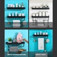 thumbnail image 3 of Estante De Baño De Montaje En Pared, Soporte De Almacenamiento Para Baño Y Ducha, Organizador De Estantes Moyic HA022578-00, 3 of 7