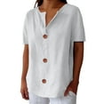 thumbnail image 2 of BILIKEYU Linen Shirts For Women Blouses Tops, Women'S Clothing, Womens Linen Tops, Womens Shirts, 2 of 6