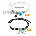 thumbnail image 2 of 2pz Pulsera Estrella Tejidas Pareja/amistad Brillan Iman Joyeria Moda San Valentín Regalo Para Mujeres Hombres Xtellar multicolor, 2 of 3