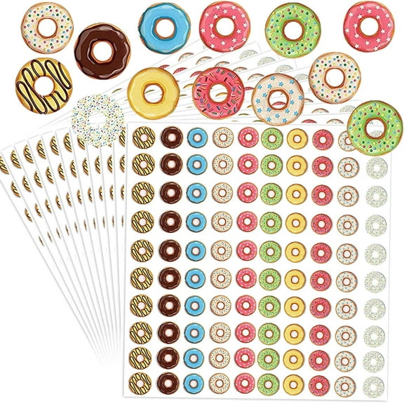 Donut Hole Reinforcement Stickers,0.5inch Loose Leaf Paper Reinforcing Labels with Binder Holes 2000Pcs