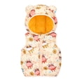 thumbnail image 5 of Godderr Baby Toddler Down Vest for Girls Boys 9M-5Y Cartoon Outerwear Hooded Sleeveless Jacket Bear Ear Vest with Zipper Winter Fall Lightweight Coats, 5 of 5