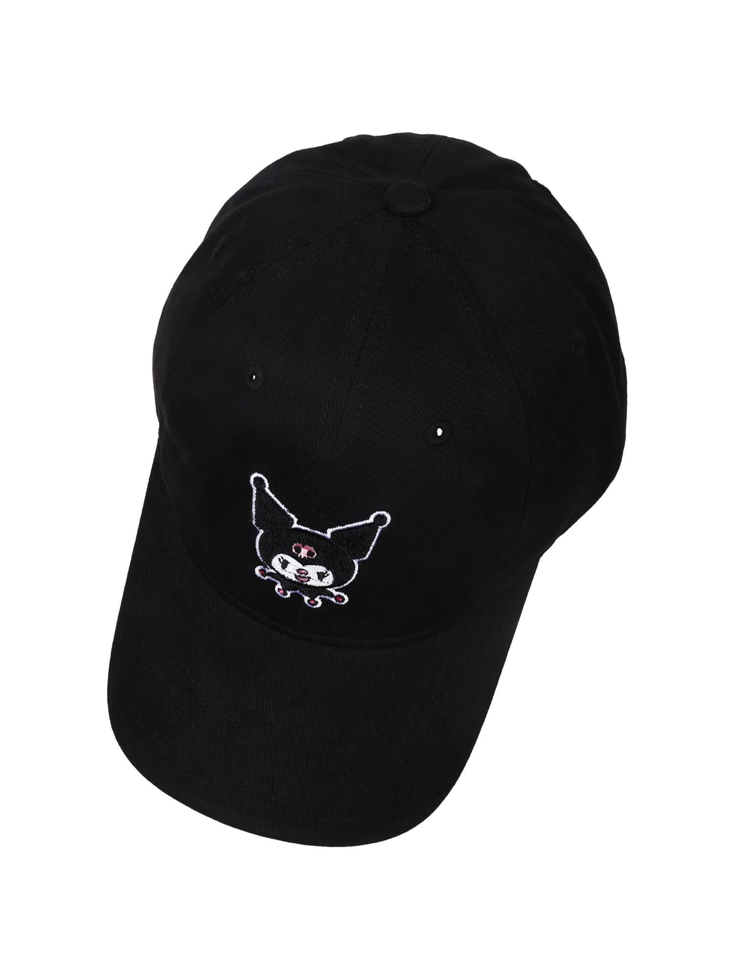 Kuromi Chenille Patch "Dad" Cap, Black, One Size Fits Most