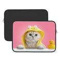 thumbnail image 3 of Bingfone A Funny Cat Laptop Sleeve Case 13 Inch, 360° Protective Computer Carrying Bag, 3 of 9