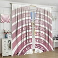thumbnail image 4 of Boho Rainbow Curtains Classroom Reading Corner Kind Brave Smart Loved Rainbow Decor Blackout Window Drapes Book Center Calming Corner Home Playroom Girls Room,Pink 21x63in,2 Panel Set, 4 of 6