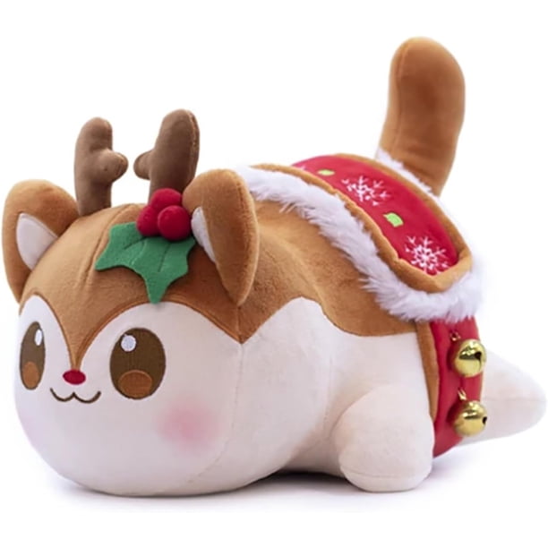 Peluche Gato MEE-Meow Océano Niños 25cm Juguete Suave Colección Figura Animales de Peluche Gato Marino Juguete (Gato Alce)