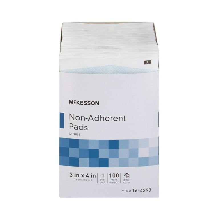 McKesson 164293 Nonadherent Dressing Box of 100 White