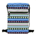 thumbnail image 3 of Canvas Knit Drawstring Backpack Travel,Outdoor ,Beach bag with pocket tote cinch, 3 of 3