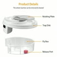 thumbnail image 6 of Electric insect trap; Automatic insect catcher; Rotating pest control device; Household tool, does not require batteries, non-toxic, suitable for use in kitchens, offices and bathrooms as a household, 6 of 7