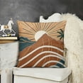 thumbnail image 2 of nygtbtfer Outdoor Throw Pillow Cover Boho Abstract Mountain Sun Tree Waterproof Cushion  Pack Modern Geometric Stripe Art Pillow Cases Home Decoration for Patio Garden Couch Sofa, 2 of 5