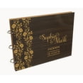 thumbnail image 7 of Darling Souvenir Personalized Engraved Laser Cut Wedding Guest Book Wooden Cover Sign-in Book Registry Guestbook Scrapbook-F3, 7 of 7