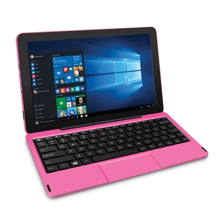 RCA Cambio Windows 10 Inch Pink 2-in-1 Notebook/Tablet