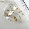 thumbnail image 4 of Juego de 6 posavasos acrílicos con lámina dorada para bebidas, estilo nórdico, ideales para té, café o como almohadilla aislante para tazones, 9,5 cm., 4 of 5