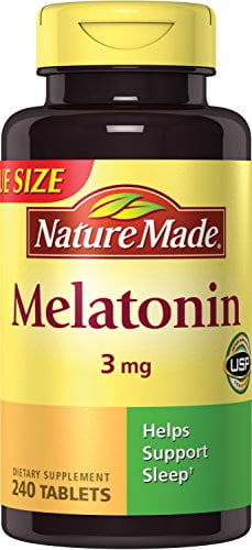 Nature Made Melatonin Tablets, Value Size, 3 Mg, 240 Count