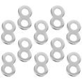 thumbnail image 2 of 8 Figure Connectors Stainless Steel for Tabletops Home Use 10Pcs 0.4X0.2X0.1In, 2 of 8