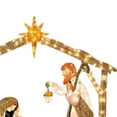 thumbnail image 3 of Nativity Scene Statue 1 Set Decorative with LED Light Fashion Christmas Holy Family Statue Garden Lawn Backyard Party, 3 of 4
