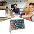 2pack BnGAJN Flag Day Clearance,Calendar,Floral Desktop Calendar Art