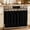 Black, variant on Oven Skirt Curtain for Kitchen 20x27 Inch, White Oven Curtain with 8 Ribbon Ties & Ruffle Trim, Stove Skirt Curtain Dishwasher for Cabinets Over Sinks Modern Simple White Backdrop