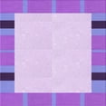 thumbnail image 1 of Ahgly Company Tapis d'Intérieur Lavable en Machine Carré Transitionnel Lilas Violet Pâle, 7 Pieds Carré, 1 of 7