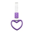 thumbnail image 3 of Miulika Car Heart Shape RV Bus Pendant Warning Ring Handle Strap Hook Purple, 3 of 8