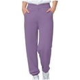 thumbnail image 2 of Children's Casual Sweatpants with Side Pockets, Solid Color, Long Length, Sports Style, 2 of 9