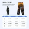 thumbnail image 4 of Fotbe Lizard With Sunglasses Sunset Pantalones de Pijama para Hombre, Pantalones de Dormir, Pantalones de Casa con Cintura Ajustable y Bolsillos-3X-Large, 4 of 6