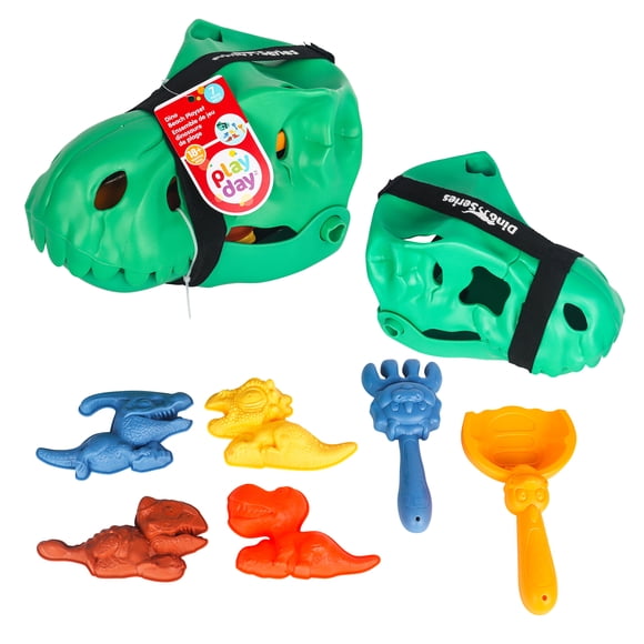PLAY DAY PL Dinosaur 7-in-1 Beach Sand box Toy Set - Durable Outdoor Sand Play Toys for Kids