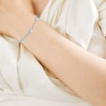 thumbnail image 2 of Sterling Silver Leaf Moonstone Bracelet - Moonstone Jewelry for Women, 2 of 5