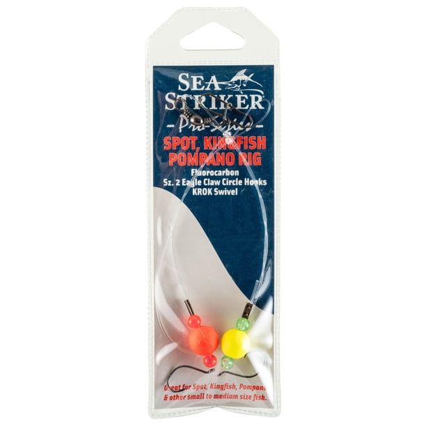 Sea Striker Double Drop Spot & Kingfish Rig - Fluorocarbon Leader With #2 Circle Hooks 5 thumbnail image