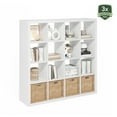 thumbnail image 5 of Furinno Daly 8-Cube Horizontal Bookcase, Bookshelf, Storage Organizer, 35 Width, Espresso, 5 of 6