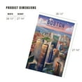 thumbnail image 5 of Lantern Press 1000 Piece Jigsaw Puzzle, Boston, Massachusetts, Lithograph, City Series, 5 of 5