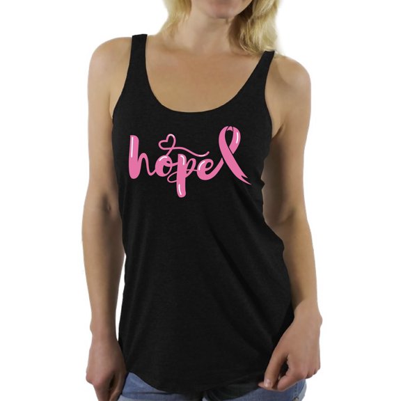 Awkward Styles Breast Cancer Awareness T-Shirt Hope Pink Ribbon Racerback Tank Tops