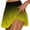 Yellow Gradient, variant on gakvbuo Pleated Tennis Skirt For Women High Waisted Biker Shorts Athletic Short Stretchy Yoga Fake Two Piece Trouser Golf Skorts Skirts For Running Casual