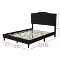 thumbnail image 3 of Manuel Upholstered Platform Bed Black - Queen, 3 of 5