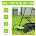 thumbnail image 5 of ChicHomey 14"Manual Push Lawn Mower,5-Blades Real Lawn Mover with 6 Gal Grass Catcher 0.5"-1.8" Adjustable Cutting Height,Green, 5 of 9