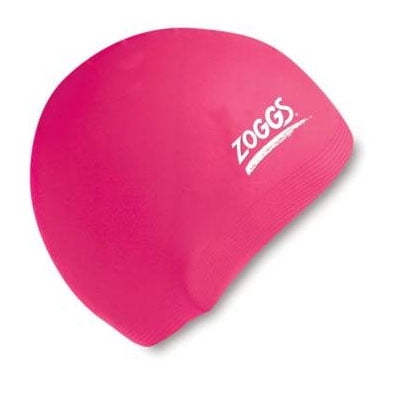 Zoggs Silicone Swimming Swim Cap Pool Water Hair Protection Adult - Pink