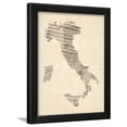 thumbnail image 1 of Old Sheet Music Map of Italy Map, Framed Art Print Wall Art by Michael Tompsett, 1 of 5