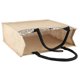 thumbnail image 2 of Vintage Square Jute Tote Bag Storage Handbag Shoulder Bag (L), 2 of 4